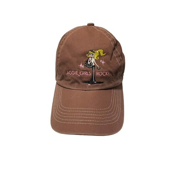 Gear for Sports Womens Baseball Cap Brown Aggie Girls Rock - Picture 1 of 6